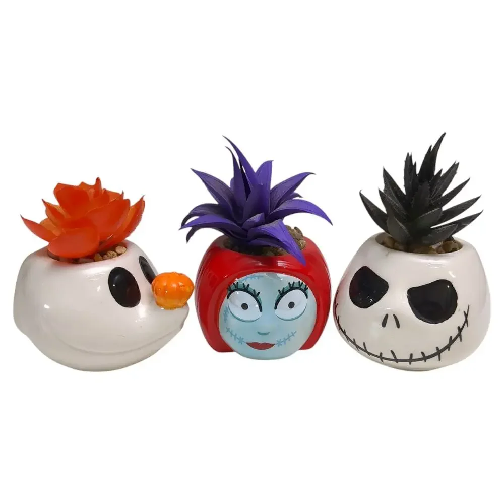 3 Nightmare Before Christmas Succulent Sally Zero Jack Exclusive Set